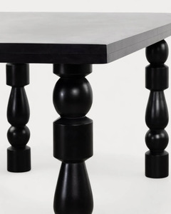 Table à manger rectangulaire en bois de manguier durable de style industriel pour 6 personnes - Product Image 6