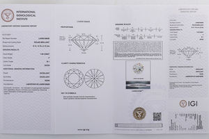 1カラット～1.35カラット 在庫あり ラウンドブリリアントカット DEFカラー VVS-VS IGI鑑定済み ラボグロウンCVDダイヤモンド 卸売価格 ラボ作成ダイヤモンド - Product Image 3