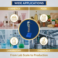 Mélangeur pour liquides haute performance AE70, émulsifiant dispersant à cisaillement élevé, agitateur vertical suspendu, fournisseur d'usine