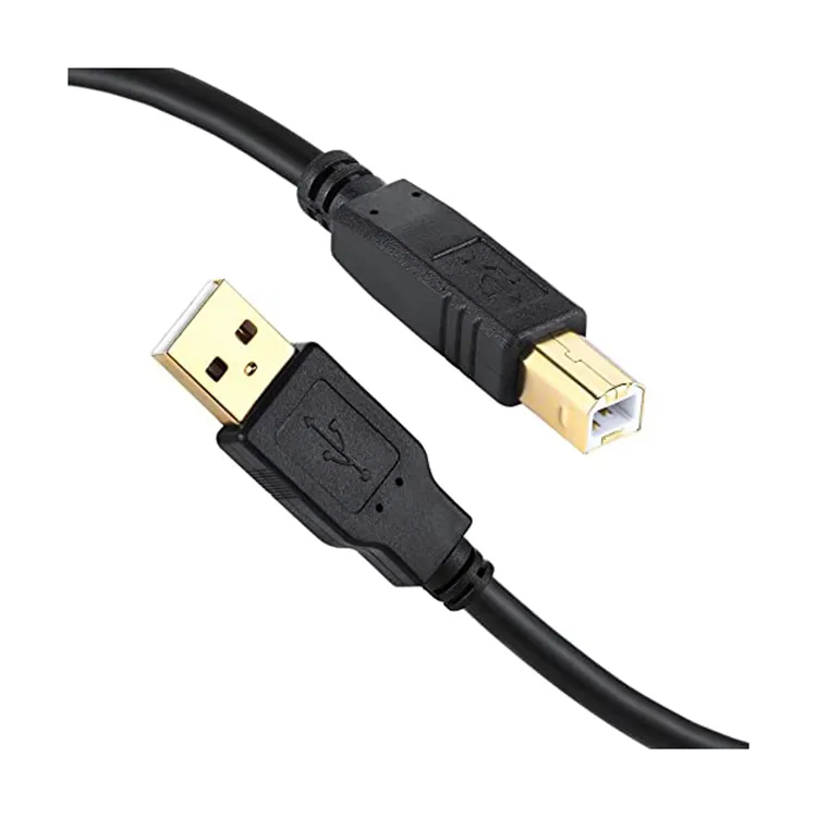 Yazıcı kablo USB 2.0 yazıcı tarayıcı kablosu yüksek hızlı bir erkek B erkek kablosu HP, Canon, epson, Dell, Samsung vb için