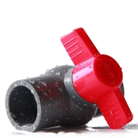 Vanne à boisseau sphérique droite en UPVC, fabrication chinoise Chuanli, écologique, raccordement par compression, basse température, OEM, eau, EPDM, noir