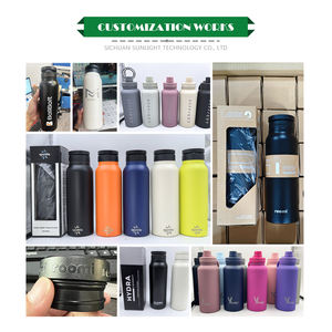 Magsafe Spor Su Şişesi 750ml Spor İçecek Şişesi 24oz Çift Cidarlı Bardak Paslanmaz Çelik Termos Su Şişesi Manyetik Kapaklı - Product Image 2