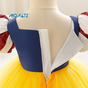 MQATZ Abito da Principessa Giallo come la Neve per Bambine, Design per Feste BXGZ018 - Product Image 6