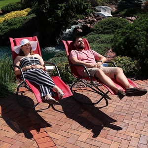 Simplement Assemblés Berçante Relaxante Chaise Pliante Zéro Gravité Chaise Pliable Chaise À <span class=keywords><strong>Bascule</strong></span> de <span class=keywords><strong>Jardin</strong></span> - Product Image 3