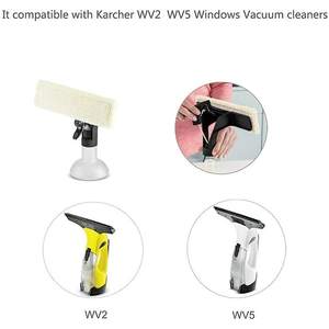 Almohadillas de repuesto para paños de microfibra, 27cm x 7cm, aptas para <span class=keywords><strong>Karcher</strong></span> Spray Bottle WV1 WV2 WV5, aspiradora de ventana inalámbrica - Product Image 5