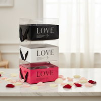 Boîtes pliantes en papier kraft, boîte cadeau à main, impression dorée, emballage, boîte à fleurs, cadeau de Noël