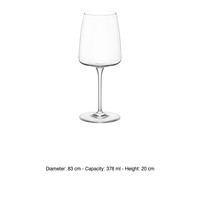 Verre à vin blanc Planeo 37,8 cl Bormioli Rocco H 20 cm Ø 8,3 cm