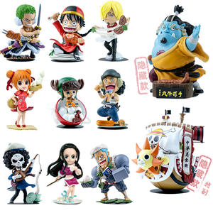 Boîtes mystère originales figurine d'anime hachoir à nourriture chinoise Robin <span class=keywords><strong>Nami</strong></span> Jinbe 8 pièces ensemble <span class=keywords><strong>Luffy</strong></span> Zoro <span class=keywords><strong>chapeau</strong></span> de paille Pirates mystère aveugle - Product Image 6