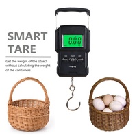 Pèse-Bagages Numérique pour Valises et Voyages, Balance de Pêche avec Mètre Ruban Intégré 75 KG/165 lb