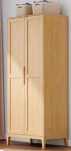 Scandinavian Wooden <b>Wardrobe</b> Shaker Doors Hinged Solid Wood Freestanding Modern Bedroom Furniture Storage - Product Image 6