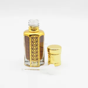 Tola Attar 12ml Mini Attar Frasco de óleo essencial de vidro decorativo árabe Perfume Oud com caixa