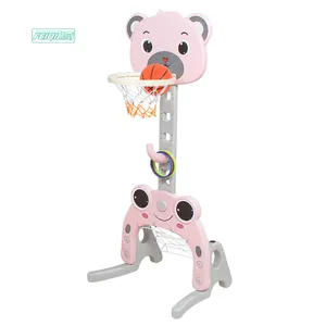 Feiqitoy Neue Multifunktions-Kinder Indoor Kunststoff tragbare Kinder Mini Basketball Ring Stand