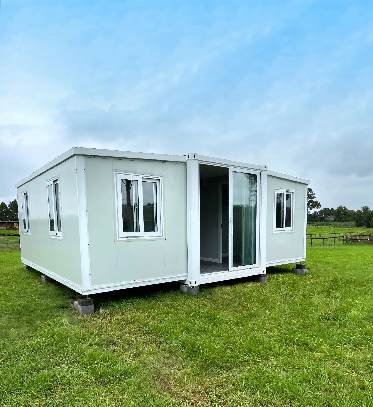 Het Verzenden Van Fietsen Uitbreidbare Huisplannen 2 Slaapkamer 1 Badkamer 20ft Uitbreidbare Container Huis Containerhuis Mobielwoning