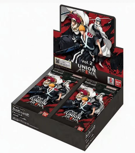 16 Box Union Arena <span class=keywords><strong>Bleach</strong></span> <span class=keywords><strong>Thousand</strong></span> <span class=keywords><strong>Year</strong></span> <span class=keywords><strong>Blood</strong></span> <span class=keywords><strong>War</strong></span> Vol. 2 paquets de boosters de cartes à collectionner TCG, vente en gros pour magasins d'anime - Product Image 1