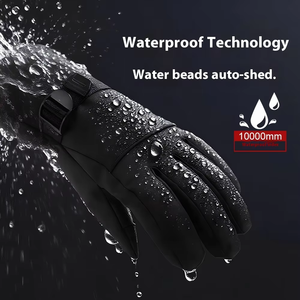 ถุงมือสกีหนังแบบหนาพิเศษสำหรับอากาศหนาวจัด กันน้ำได้ ดีไซน์แบบเต็มนิ้ว บุฉนวนกันความร้อน เย็บเสริมความแข็งแรง ใช้ได้ทั้งชายและหญิง - Product Image 3