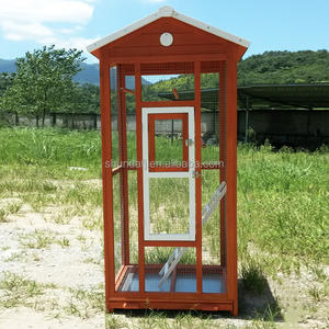 SDB002 extérieur en bois maison d'oiseau volière d'oiseaux facilement nettoyer grandes Cages à oiseaux en bois Cages jardin extérieur - Product Image 1