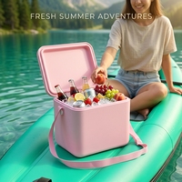 Sac isotherme portable en EVA avec bandoulière pour pique-nique, boissons et fruits – Conteneur thermique pour extérieur