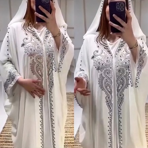 Vestido Abaya <span class=keywords><strong>de</strong></span> Moda Musulmana Africana 2024, Abaya para Mujer, <span class=keywords><strong>Vestidos</strong></span> <span class=keywords><strong>de</strong></span> Lujo para Bodas y Fiestas Marroquíes <span class=keywords><strong>de</strong></span> Dubái, Vestido Largo para Mujer - Product Image 3