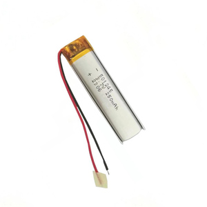 3.7V 250mAh充電式リポバッテリー 501245 リチウムイオンポリマー電池パック - Product Image 3