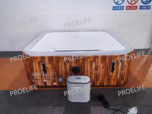 <span class=keywords><strong>Jacuzzi</strong></span> <span class=keywords><strong>gonflable</strong></span> rectangulaire portable en PVC Drop Stitch pour l'extérieur <span class=keywords><strong>avec</strong></span> jets de massage pour les passionnés de fitness, piscines spa - Product Image 5