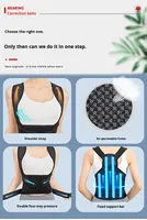 AULEX Correcteur de posture dorsal professionnel respirant en polyester et coton, réglable, pour soulager les maux de dos – Meilleure vente