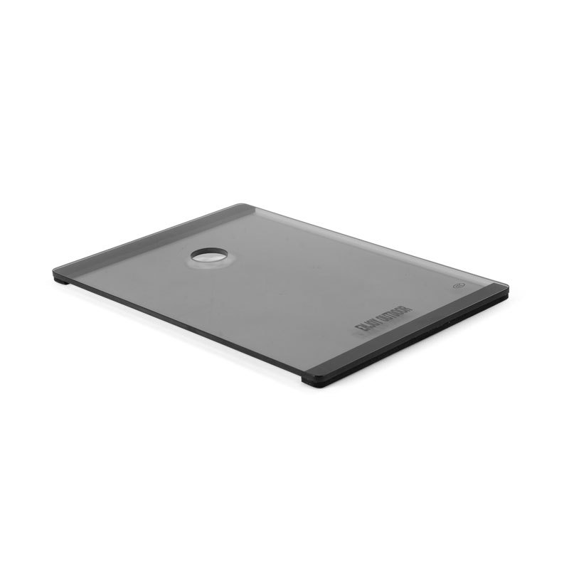 Unit 1 tempered glass panel  gray with holes