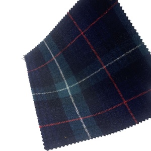 Wholesale Fabric Supplier Tartan Plaid Green <strong>Red</strong> <strong>Wool</strong>/Polyester Woven Fleece Fabrics for Clothing SH2402 - Product Image 2