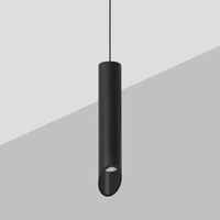 Jpungsun LED blanc et noir suspension hôtel lustre moderne nordique tube pendentif lumière