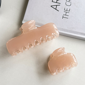 Accessoires de cheveux pour femmes haut de gamme Style coréen minimaliste acétate griffe pince à cheveux décoratif PC gelée frange pince - Product Image 4