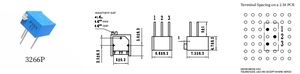 Potenziometro Cermet BOCHEN 3266W / Resistore Variabile Trimpot 10k Ohm (103) con Tolleranza del 5% - Product Image 6
