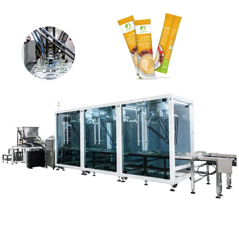 Factory Supply OEM Tomato Sauce Sachets 4 Axis Delta Robot Pick and Place Sorting Line for Small Bags