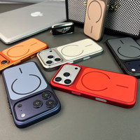 Coque de téléphone magnétique à anneau fin Excimer pour iPhone 18 Pro Max, coque de protection rigide à couverture intégrale pour iPhone 17