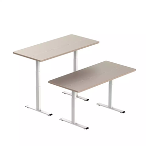 Bureau debout électrique double motorisé Design moderne Cadre réglable en hauteur Support d'assise convertible pour la maison et le bureau - Product Image 4