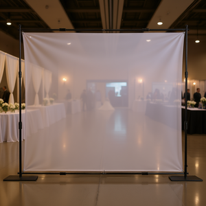 Kit de Soporte para Telón de Fondo Ajustable de Acero al Carbono de 10 x 10 Pies para Bodas, Fiestas, Eventos y Exposiciones - Product Image 2