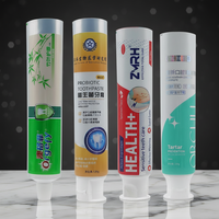 Tubes de dentifrice personnalisables en plastique blanc/ABL de 100 ml et 120 ml avec bouchon à vis, couvercle à clapet spécial dentifrice pour usage quotidien