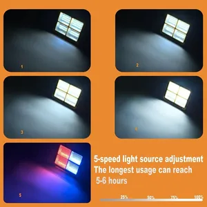 Lampe d'<span class=keywords><strong>urgence</strong></span> solaire LED portable 100W avec chargement USB, boîtier ABS, lampe <span class=keywords><strong>de</strong></span> signalisation pour camping extérieur et panne <span class=keywords><strong>de</strong></span> courant - Product Image 5