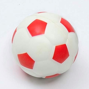 Custom Logo Wholesale PU Football/Soccer Shape Soft Toy Stress Ball - Product Image 4