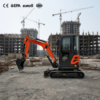 Mini-excavatrice de 3,5 tonnes pour le creusement de fossés, le nivellement, le levage, l'excavation, le dragage, les travaux de terrassement, l'agriculture et la ferme, avec moteur Kubota