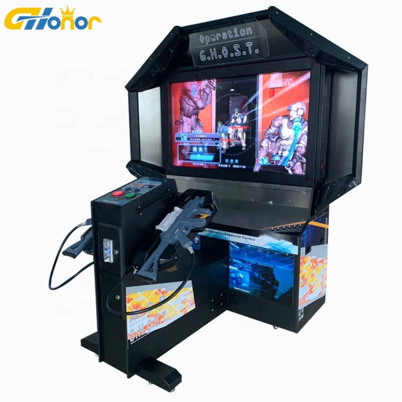 ゲームセンター射撃アーケードマシン55インチ操作ゴーストガン