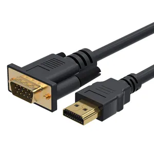 مخصص Hdmi إلى VGA و VGA إلى HDMI دعم الكمبيوتر مراقب العارض HD الصوت الفيديو كابل بيانات