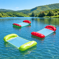 Hamac flottant gonflable portable personnalisé, tapis flottant pour l'eau, coussin d'eau pour la piscine
