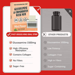 Tiras Orales de Glucosamina y Condroitina de Rápida Absorción OEM/ODM para el Apoyo a la Salud de las Articulaciones en Adultos, Suplemento Dietético Vegano - Product Image 3