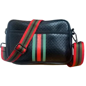 2023 Nieuwe Stijl Mode Messenger Black Womens Custom Sling Bag Neopreen Crossbody Heren Schoudertas