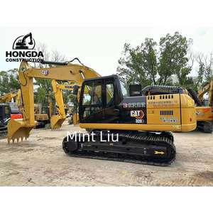 Gran potencia CAT 320D Retroexcavadora hidráulica de movimiento de tierras CAT323D2L Excavadora usada de bajas horas en Corea del Sur - Product Image 1