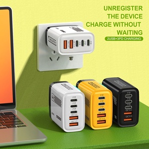 Adaptateur multi-ports intelligent Mechi PD120W avec double Type-C + double USB, prise EU US UK, <span class=keywords><strong>chargeur</strong></span> de téléphone portable - Product Image 3