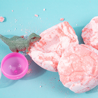 6 bombes de bain pour enfants avec jouet surprise dinosaure, boules de bain parfumées aux huiles essentielles naturelles, cadeau pour filles et garçons