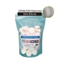 Portable Outdoor Travel Camping Nonwoven Plaid Towel Disposable Soft Durable Bath Cleaning Hotel Beauty Salon Use Compressed