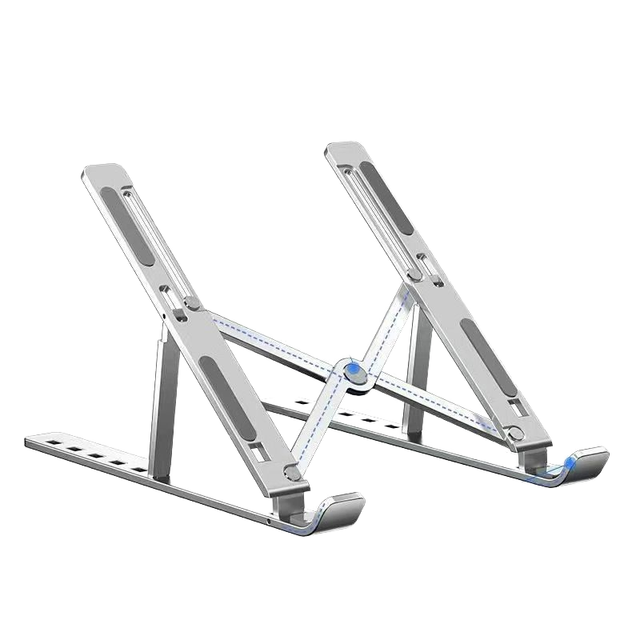 Wholesale Portable Foldable Aluminum Alloy Laptop Stand Adjustable Tablet Base Holder with Cooling Riser Laptop Accessories