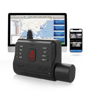 4CH CMSV6 4G Wifi GPS לחיות מעקב וידאו מקליט DVR מול דאש מצלמת צי ניהול משאית דאש מצלמה