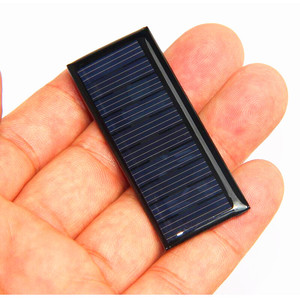 45mA แผงโซลาร์เซลล์5V poly- Si 58X23มม. แบบพกพา DIY ชาร์จแบตเตอรี่3.7V - Product Image 1